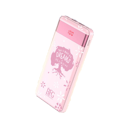 Yoobao 10000mAH External Battery (Light pink with logo)