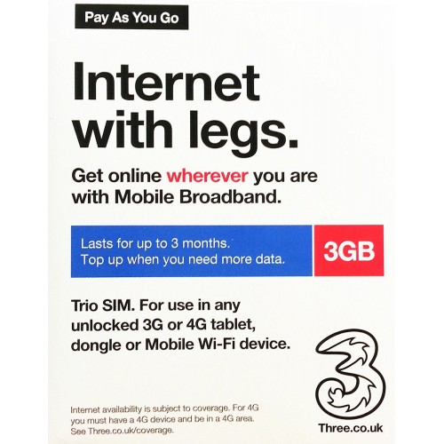 Global 41 countries 4G Data SIM (3GB) $14