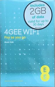 Europe 4G 2GB Data SIm by EE