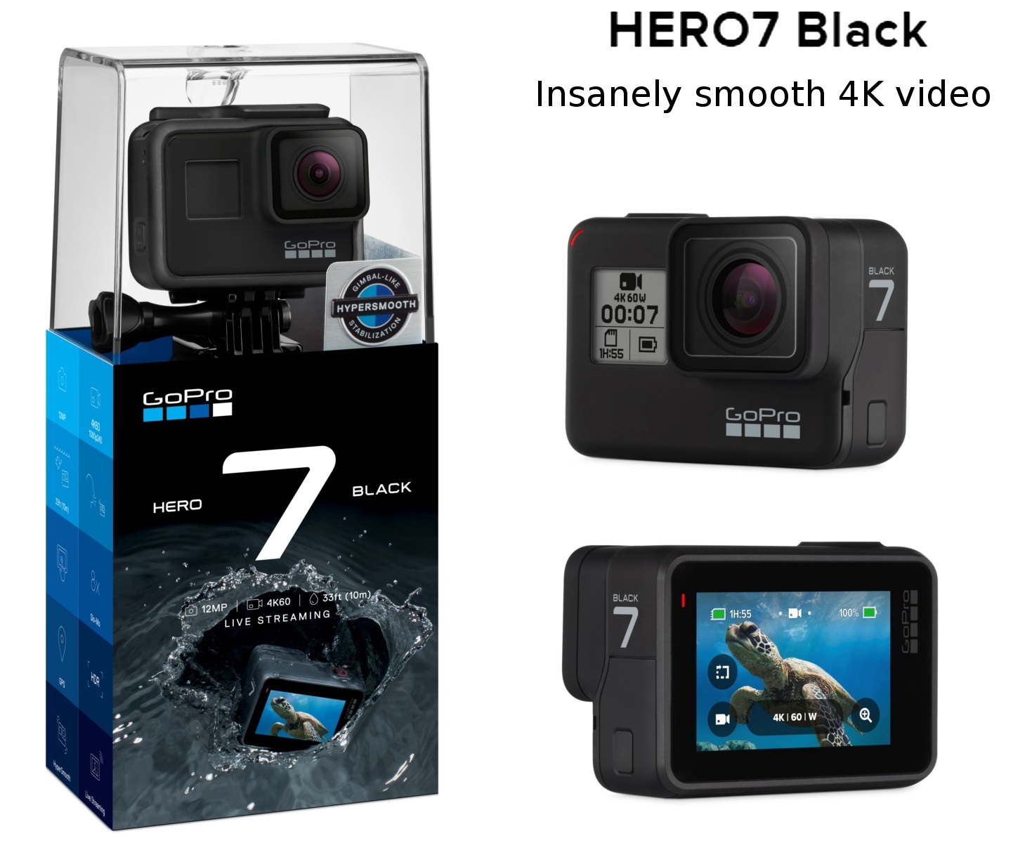 GOPRO HERO 7 BLACK CAMERA